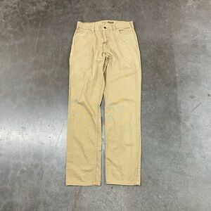 Carhartt Relaxed Fit Canvas 5-Pocket Work Pants Khaki Rugged Flex Mens 31x34